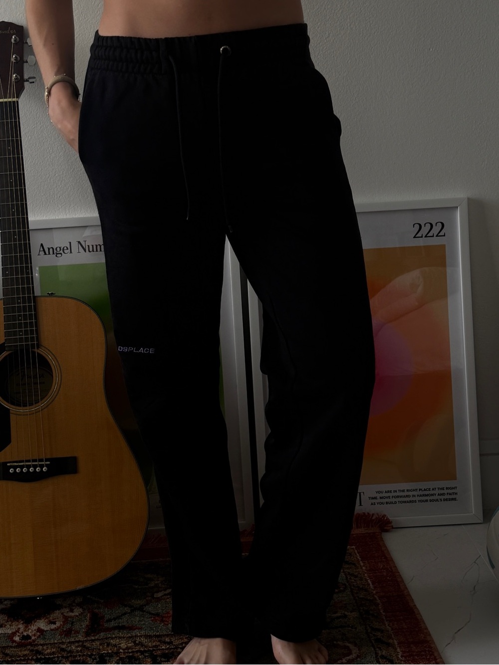 Black sweatpants